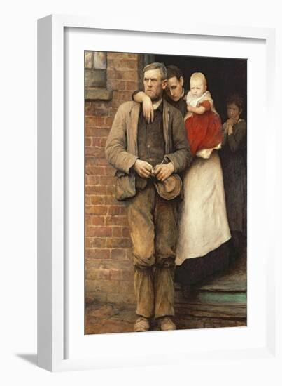 On Strike, circa 1891-Hubert von Herkomer-Framed Giclee Print