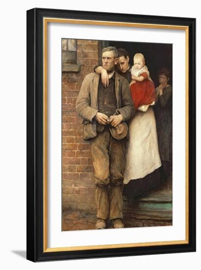 On Strike, circa 1891-Hubert von Herkomer-Framed Giclee Print