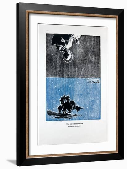 On the Afterwordly, Thus Spoke Zarathustra, 2023 (Woodcut and Silkscreen)-Guilherme Pontes-Framed Giclee Print