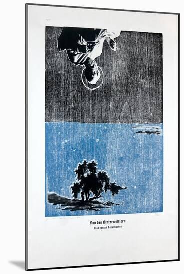 On the Afterwordly, Thus Spoke Zarathustra, 2023 (Woodcut and Silkscreen)-Guilherme Pontes-Mounted Giclee Print