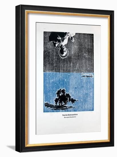 On the Afterwordly, Thus Spoke Zarathustra, 2023 (Woodcut and Silkscreen)-Guilherme Pontes-Framed Giclee Print