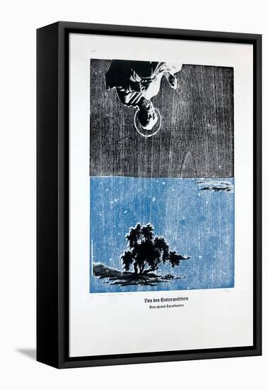 On the Afterwordly, Thus Spoke Zarathustra, 2023 (Woodcut and Silkscreen)-Guilherme Pontes-Framed Premier Image Canvas