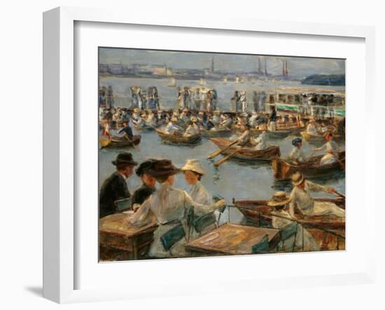 On the Alster in Hamburg, 1910-Max Liebermann-Framed Giclee Print