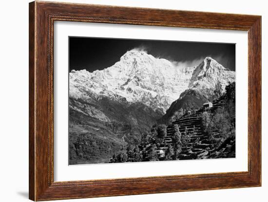 On The Annapurna Base Camp Trail, Nepal-Rebecca Gaal-Framed Photographic Print