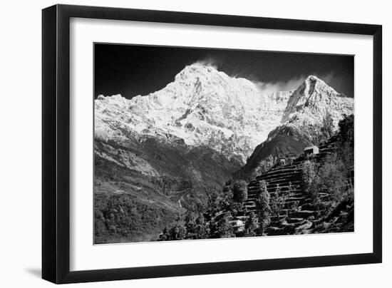 On The Annapurna Base Camp Trail, Nepal-Rebecca Gaal-Framed Photographic Print