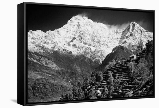 On The Annapurna Base Camp Trail, Nepal-Rebecca Gaal-Framed Stretched Canvas