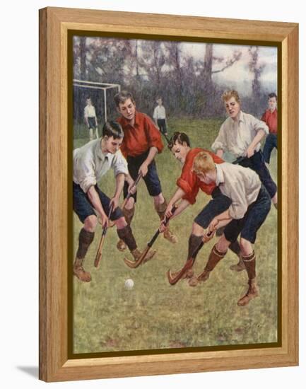 On the Ball!-English School-Framed Premier Image Canvas