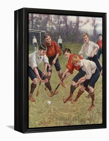 On the Ball!-English School-Framed Premier Image Canvas