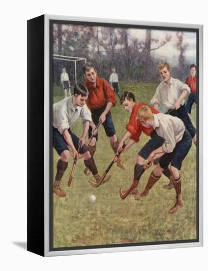 On the Ball!-English School-Framed Premier Image Canvas