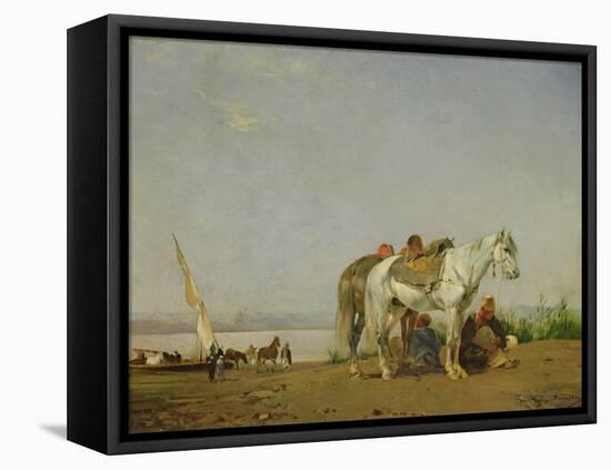 On the Bank of the Nile, 1871-Eugene Fromentin-Framed Premier Image Canvas