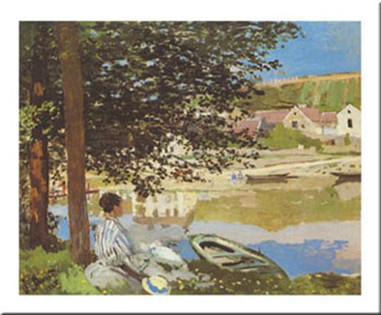 On The Bank Of The Seine Bennecourt 1868 Art Print By Claude Monet