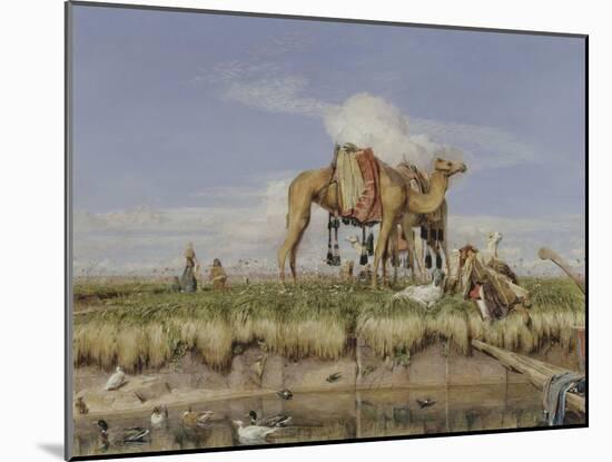 On the Banks of the Nile, Upper Egypt, 1876-John Frederick Lewis-Mounted Giclee Print