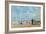 On the Beach, 1863 (W/C and Pastel on Paper)-Eugène Boudin-Framed Giclee Print