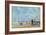 On the Beach, 1863 (W/C and Pastel on Paper)-Eugène Boudin-Framed Giclee Print