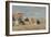 On the Beach, 1894 (Oil on Wood)-Eugene Louis Boudin-Framed Giclee Print