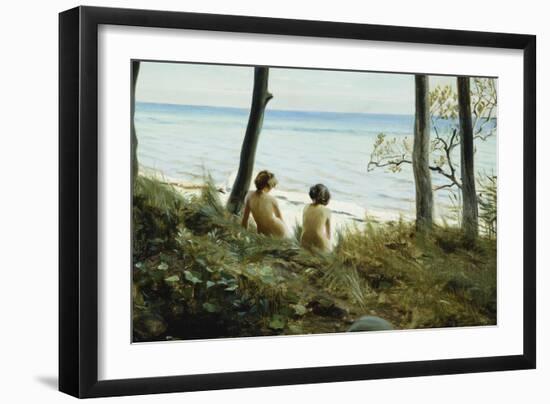 On the Beach, 1907-Harald Slott-Moller-Framed Giclee Print