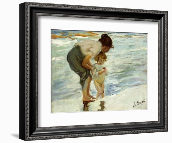 On the Beach, 1908-Joaqu?n Sorolla y Bastida-Framed Giclee Print