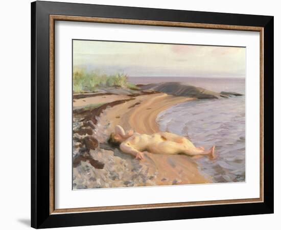 On the Beach, 1910 by Anders Leonard Zorn-Anders Leonard Zorn-Framed Giclee Print