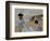 On the Beach at Trouville, 1870-71-Claude Monet-Framed Giclee Print