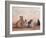 On the Beach at Trouville, circa 1865-Eugène Boudin-Framed Giclee Print