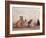 On the Beach at Trouville, circa 1865-Eugène Boudin-Framed Giclee Print