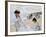 On the Beach at Trouville-Claude Monet-Framed Giclee Print