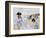 On the Beach at Trouville-Claude Monet-Framed Giclee Print