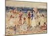 On the Beach, C.1920-23-Maurice Brazil Prendergast-Mounted Giclee Print