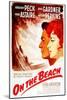 On the Beach, from Left: Gregory Peck, Ava Gardner, on French Poster Art, 1959-null-Mounted Art Print