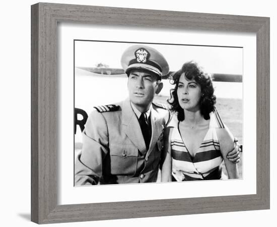 On the Beach, Gregory Peck, Ava Gardner, 1959-null-Framed Photo