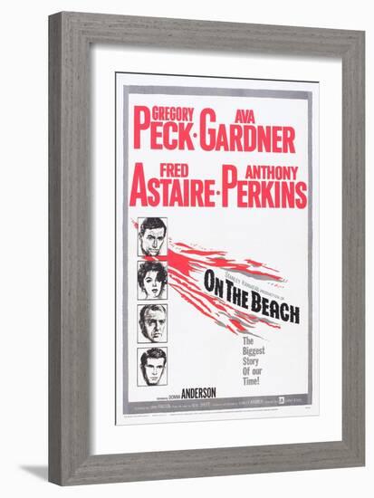 On the Beach, Gregory Peck, Ava Gardner, Fred Astaire, Anthony Perkins, 1959-null-Framed Art Print