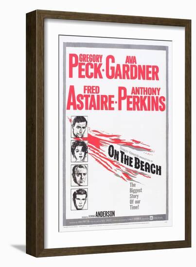 On the Beach, Gregory Peck, Ava Gardner, Fred Astaire, Anthony Perkins, 1959-null-Framed Art Print