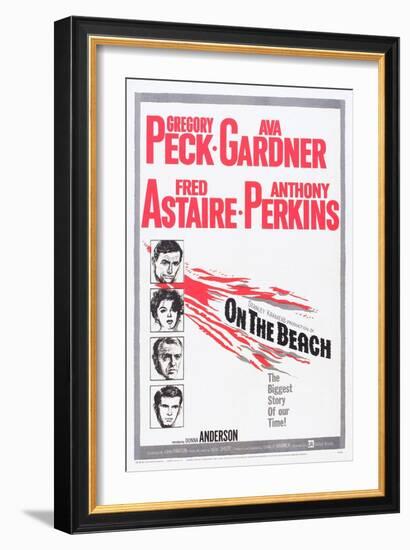 On the Beach, Gregory Peck, Ava Gardner, Fred Astaire, Anthony Perkins, 1959-null-Framed Art Print