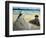 On the Beach Representation of Suzanne Manet, Wife of the Artist and His Brother Eugene on Berck Su-Edouard Manet-Framed Giclee Print