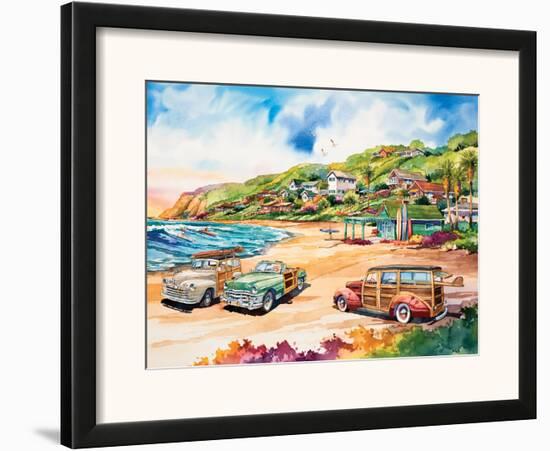 On The Beach-Bill Drysdale-Framed Art Print