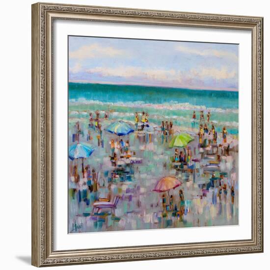 On the Beach-Libby Smart-Framed Art Print