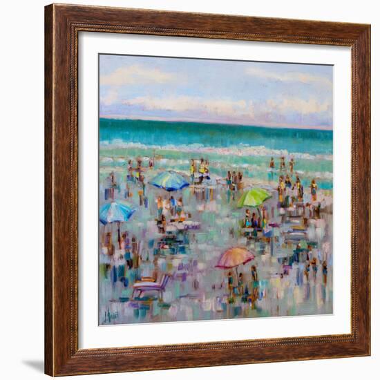 On the Beach-Libby Smart-Framed Art Print