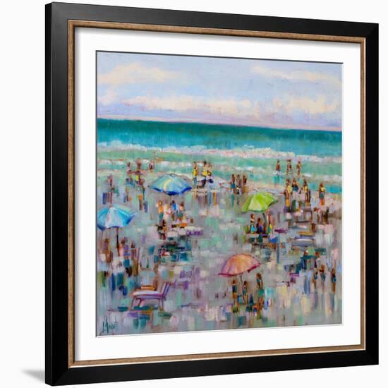On the Beach-Libby Smart-Framed Art Print