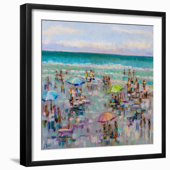 On the Beach-Libby Smart-Framed Art Print