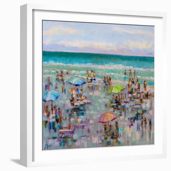 On the Beach-Libby Smart-Framed Art Print