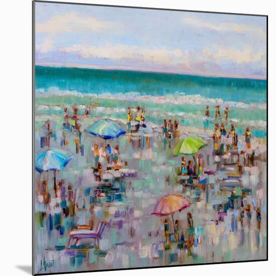 On the Beach-Libby Smart-Mounted Art Print