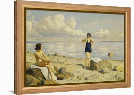 On the Beach-Paul Fischer-Framed Premier Image Canvas