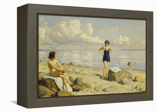 On the Beach-Paul Fischer-Framed Premier Image Canvas