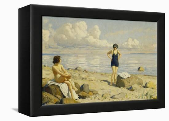 On the Beach-Paul Fischer-Framed Premier Image Canvas