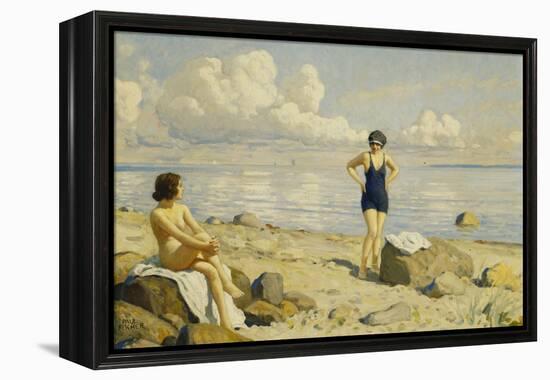 On the Beach-Paul Fischer-Framed Premier Image Canvas