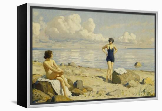 On the Beach-Paul Fischer-Framed Premier Image Canvas