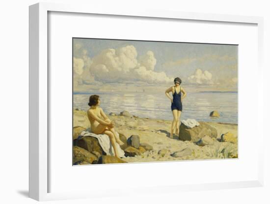 On the Beach-Paul Fischer-Framed Giclee Print