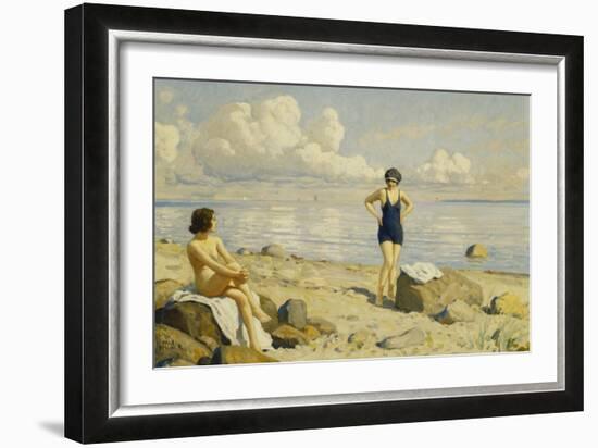 On the Beach-Paul Fischer-Framed Giclee Print