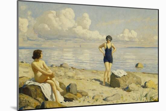 On the Beach-Paul Fischer-Mounted Giclee Print