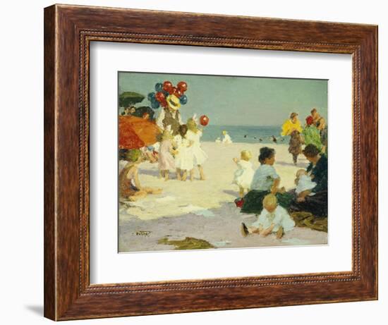 On the Beach-Edward Henry Potthast-Framed Giclee Print